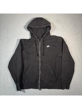 Y2K black Nike zip up hoodie